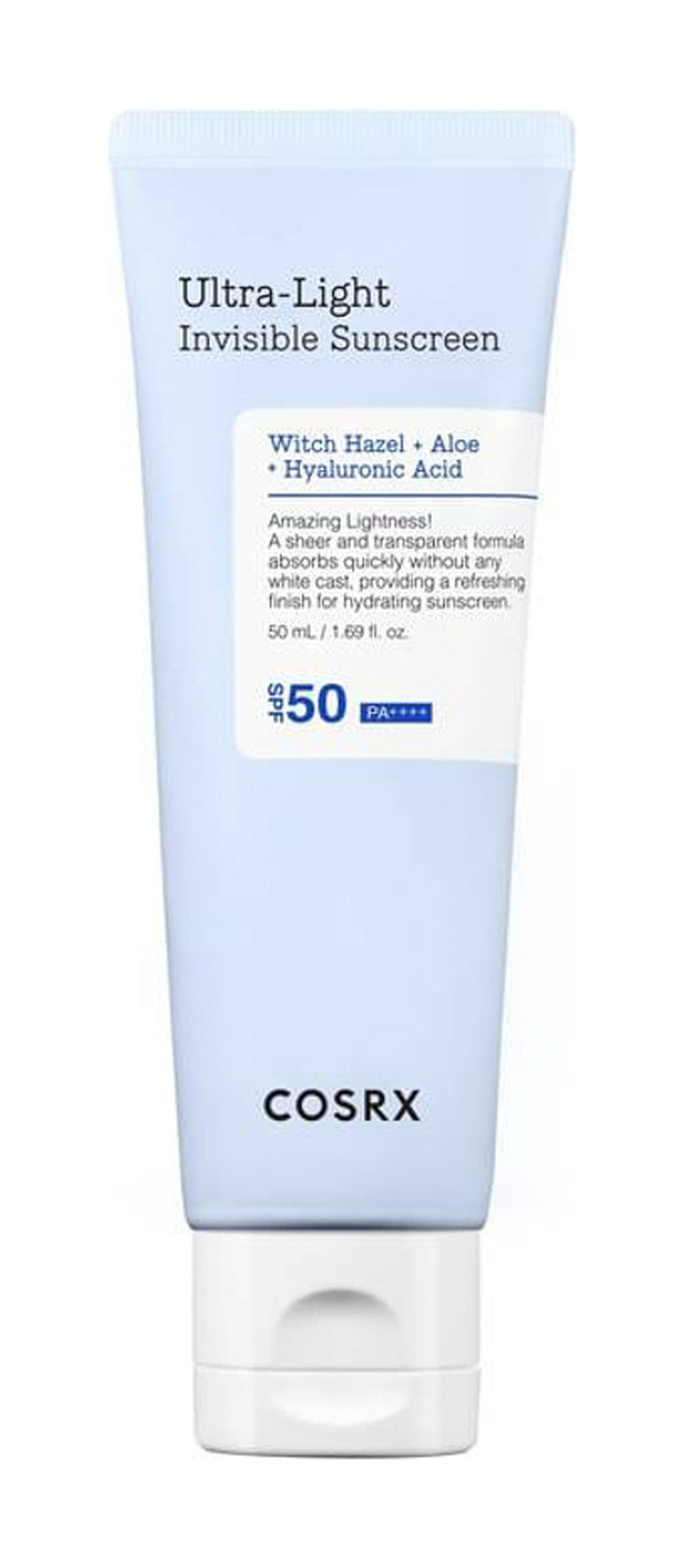 COSRX Ultra-Light Invisible Sunscreen SPF 50+ PA++++ product packshot