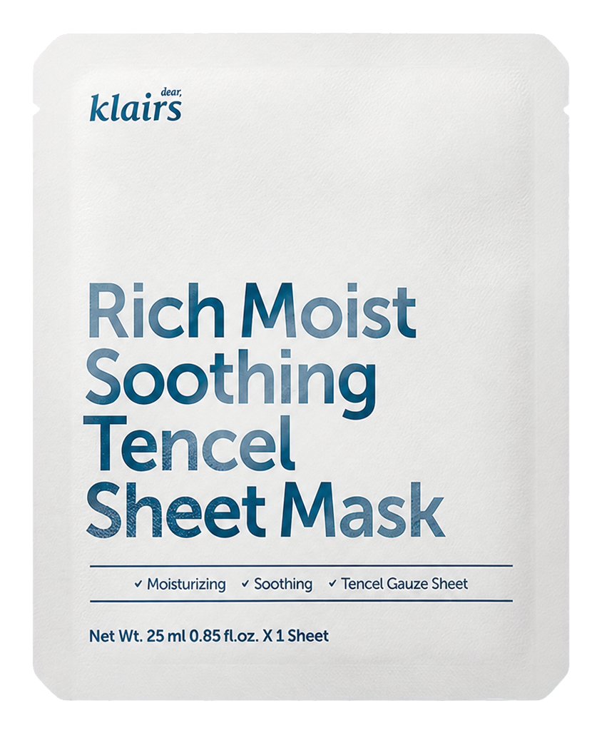 Dear Klairs Rich Moist Soothing Tencel Sheet Mask pouch