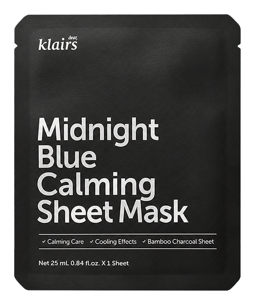 Dear Klairs Midnight Blue Calming Sheet Mask pouch