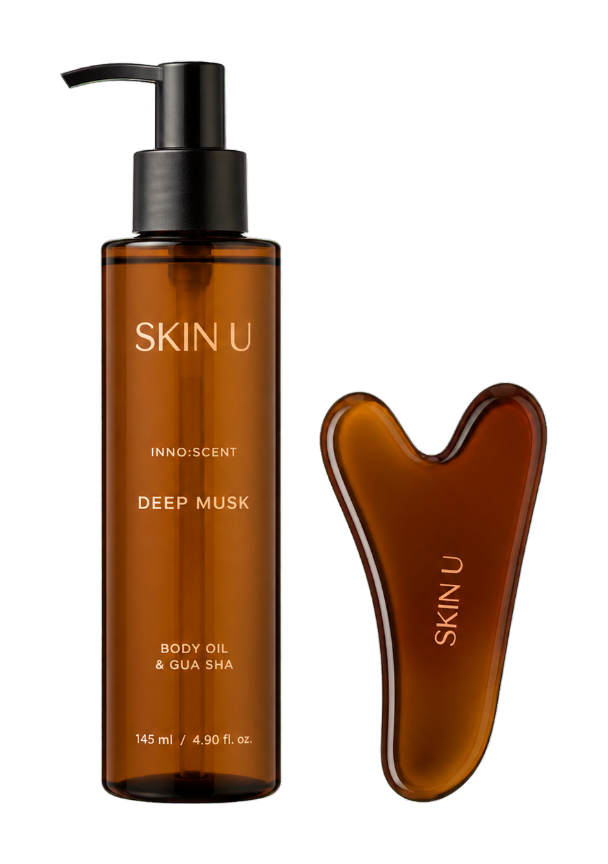 SKIN U INNO:SCENT Deep Musk Body Oil & Gua Sha product image